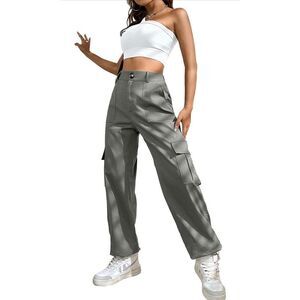 NEW Cargo Pants High Waisted Tactical Streetwear XL 35